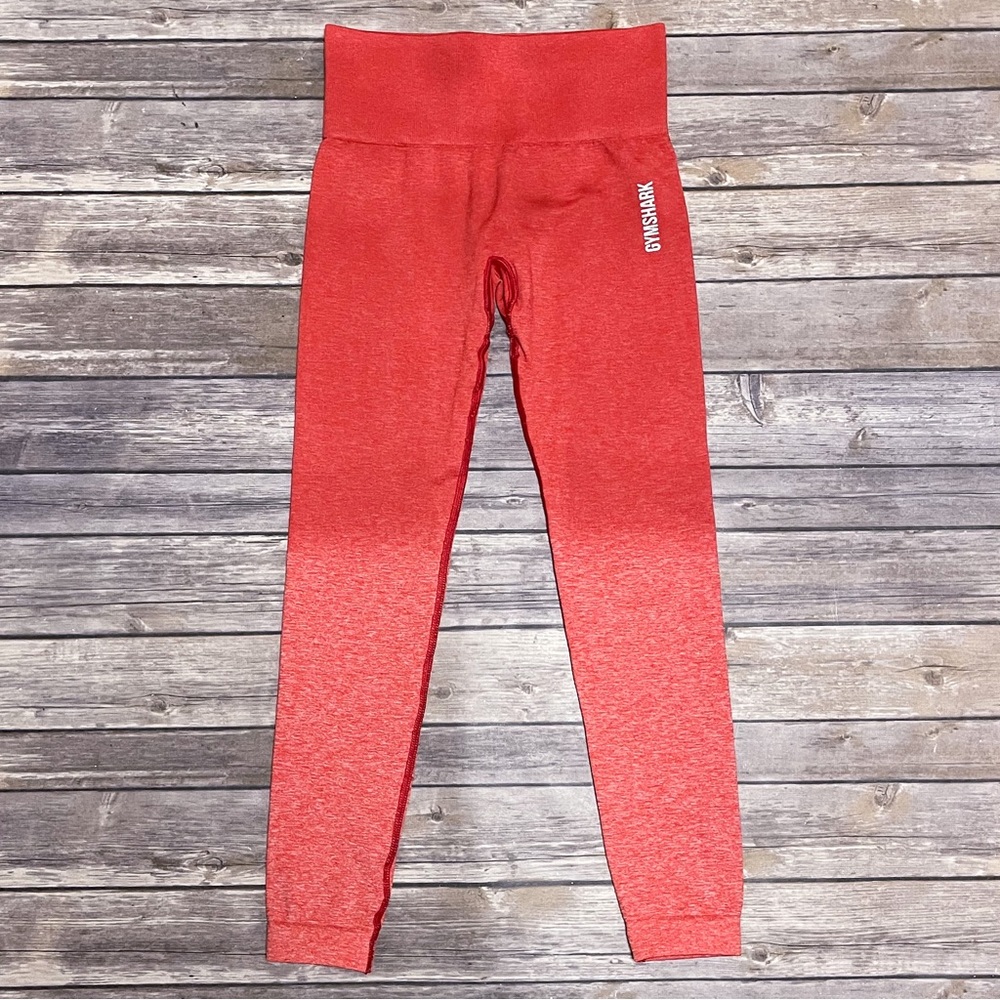 Gymshark Adapt Ombre Raspberry Red White Marl Mar… - image 1